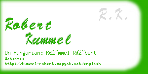 robert kummel business card